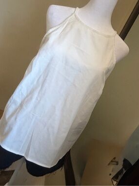 Classic White Halter Camisole Top